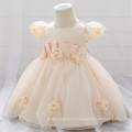 Short Sleeve Puffy Mesh Princess Dress for Children